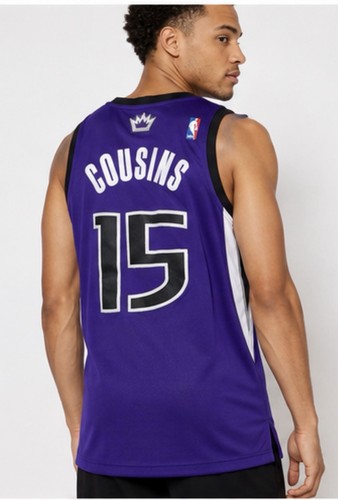 Adidas Sacramento Kings DeMarcus Cousins #15 Swingman Jersey Mens S Purple