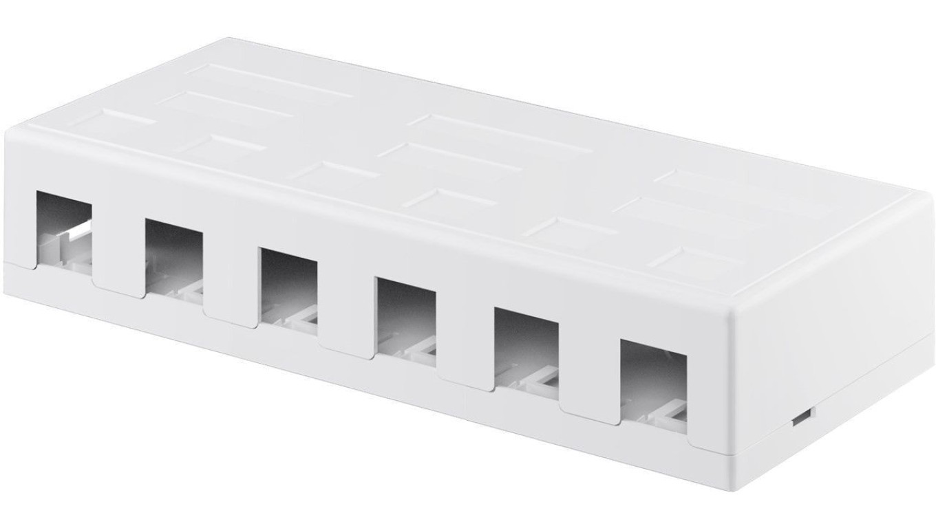 Keystone Empty Enclosure 6-Port-Allows Easy Assembly 79379