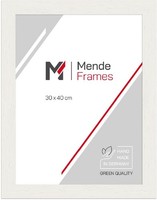 Mendeframes Bilderrahmen H750 Massivholz 10X15 Cm Weiß Kunstglas