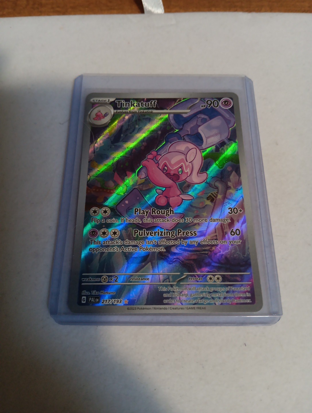 Tinkatuff 217/193 Sv02: Paldea Evolved Holo NM or Better