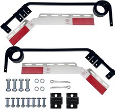 28" x 7" Angled Mud Flap Hanger Bracket Bar with 3 Coils Damping Spring  24" x