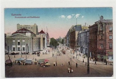 39078036 - Kattowitz Kattowitz / Katowice mit Stadttheater in der