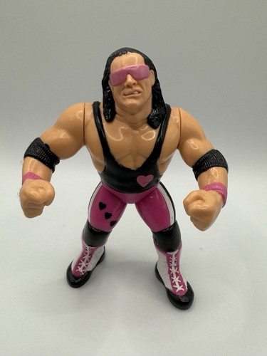 **Bret the Hitman Hart PINK HEART WWF WWE Hasbro W...