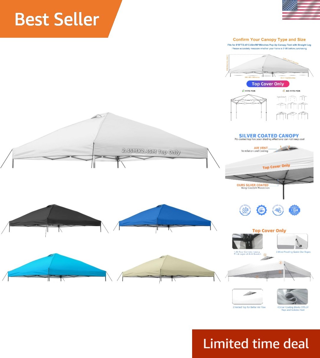 Replacement Cover - Waterproof, Uv-blocking, Easy Install