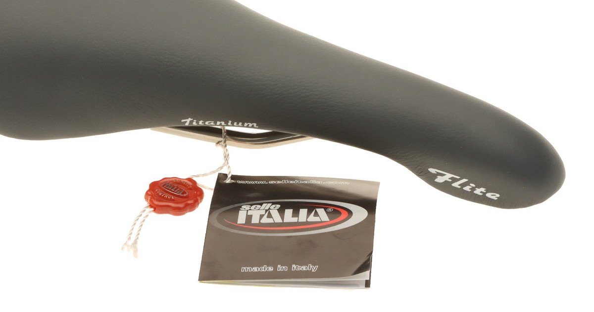 Selle Italia Flite Saddle Titanium Rail Calendar Gray Leather 2002