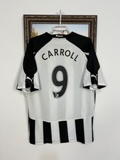 Camiseta de fútbol local Newcastle 2010 fútbol #9 Carroll Puma camiseta talla L