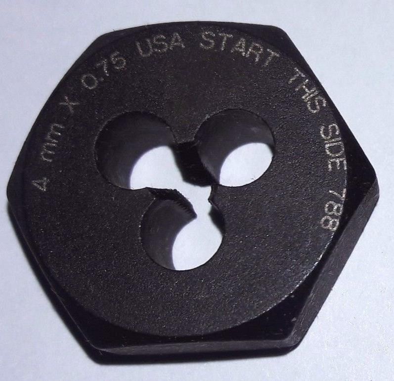 Bosch 4mm x 075 Metric Hex Die USA 1609446881 396323 2PCS #92