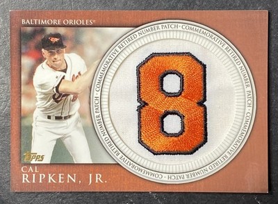 2012 Topps Manufactured Retired Number Patch Cal Ripken Jr #RN-CR Patch HOF