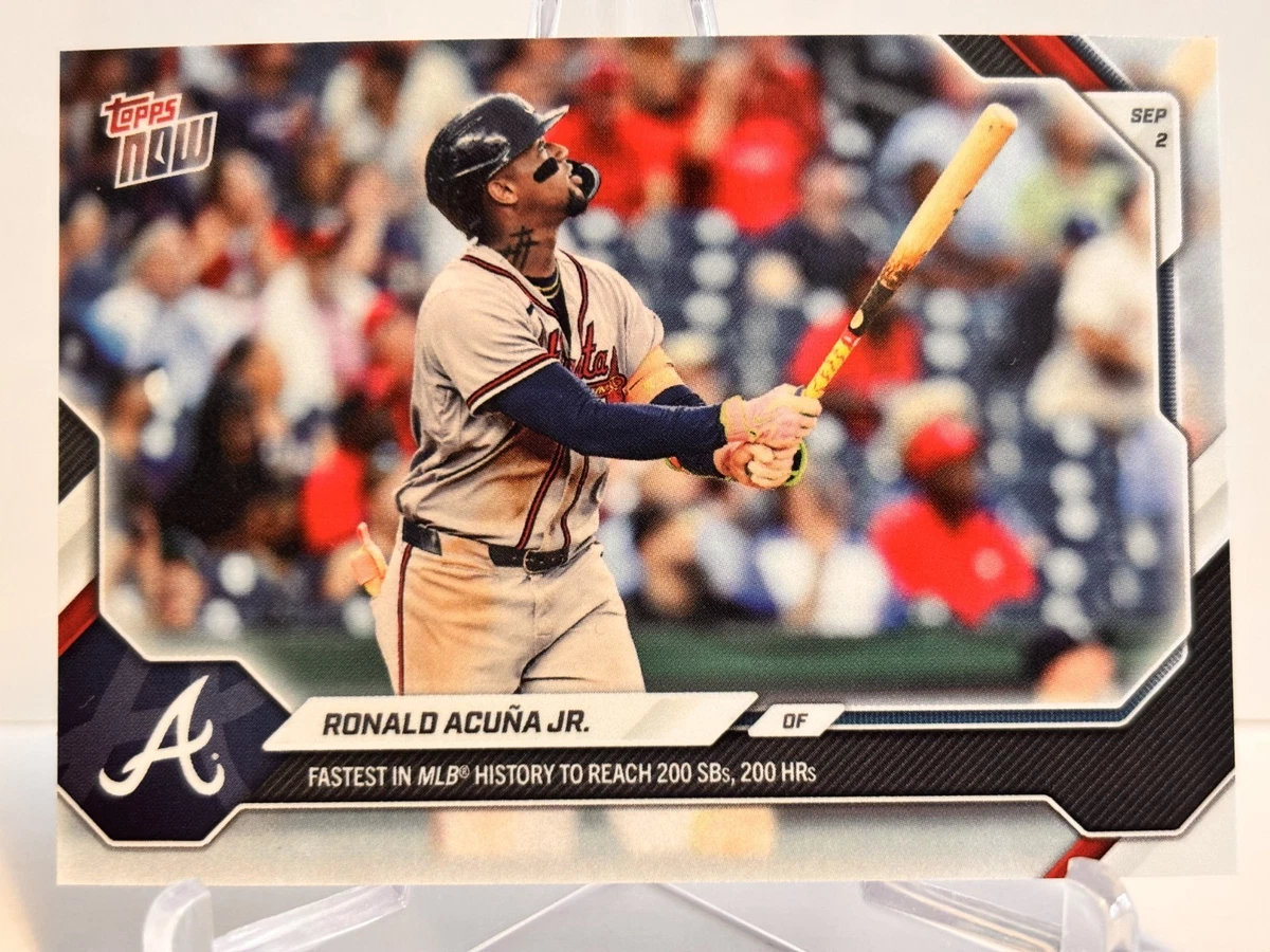 Ronald Acuña Jr. 2026 Topps AHORA #627 200 HR/200 SB MLB Record - EN MANO