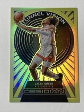2021 Panini Obsidian Tunnel Vision Electric Etch Yellow Flood Jalen Green RC!!