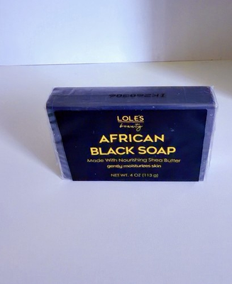 #ad Lole#x27;s beauty African Black Soap Moisturizing Shea Butter Body Bar 4 oz $15.34