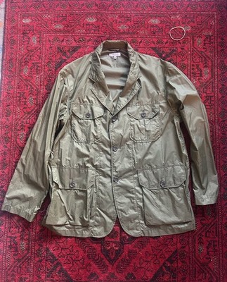 Engineered Garments Bedford Chore Jacket Green Nylon Ripstop Safari New York M