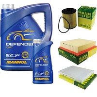 Inspektionspaket 6L Mannol Defender 10W-40 FüR VW Golf III 2.8 VR6 2.9 Vento