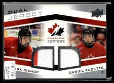 2014-15 Upper Deck Team Canada Juniors Dual Jerseys Clark Bishop/Daniel Audette