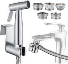 Sink Sprayer Hose Attachment for Faucet, Faucet Head Replacement with 5 Adapters