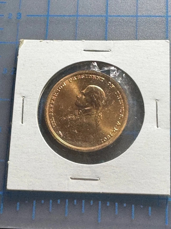 C-015 Uncirculated President Thomas Jefferson Commemorative Coin - Image 3 of 4
