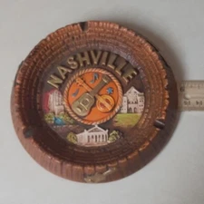 Vintage OPRYLAND Nashville, Tennessee Souvenir Pottery Ashtray