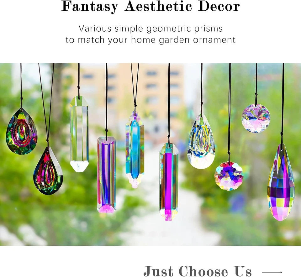 Упаковка из 3 5-дюймовых хрустальных призм ловец солнца устройство для изготовления радуги подвесной домашний декор - Изображение 4 из 4