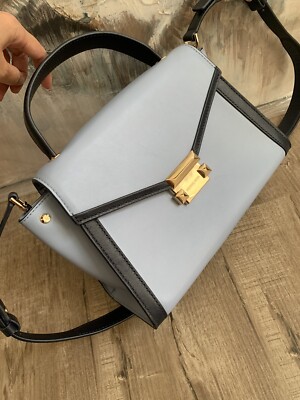 Whitney polished leather top handle satchel hotsell