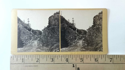 Crawford Notch Carriage Road New Hampshire Stereoview Antique c1870 Y17300
