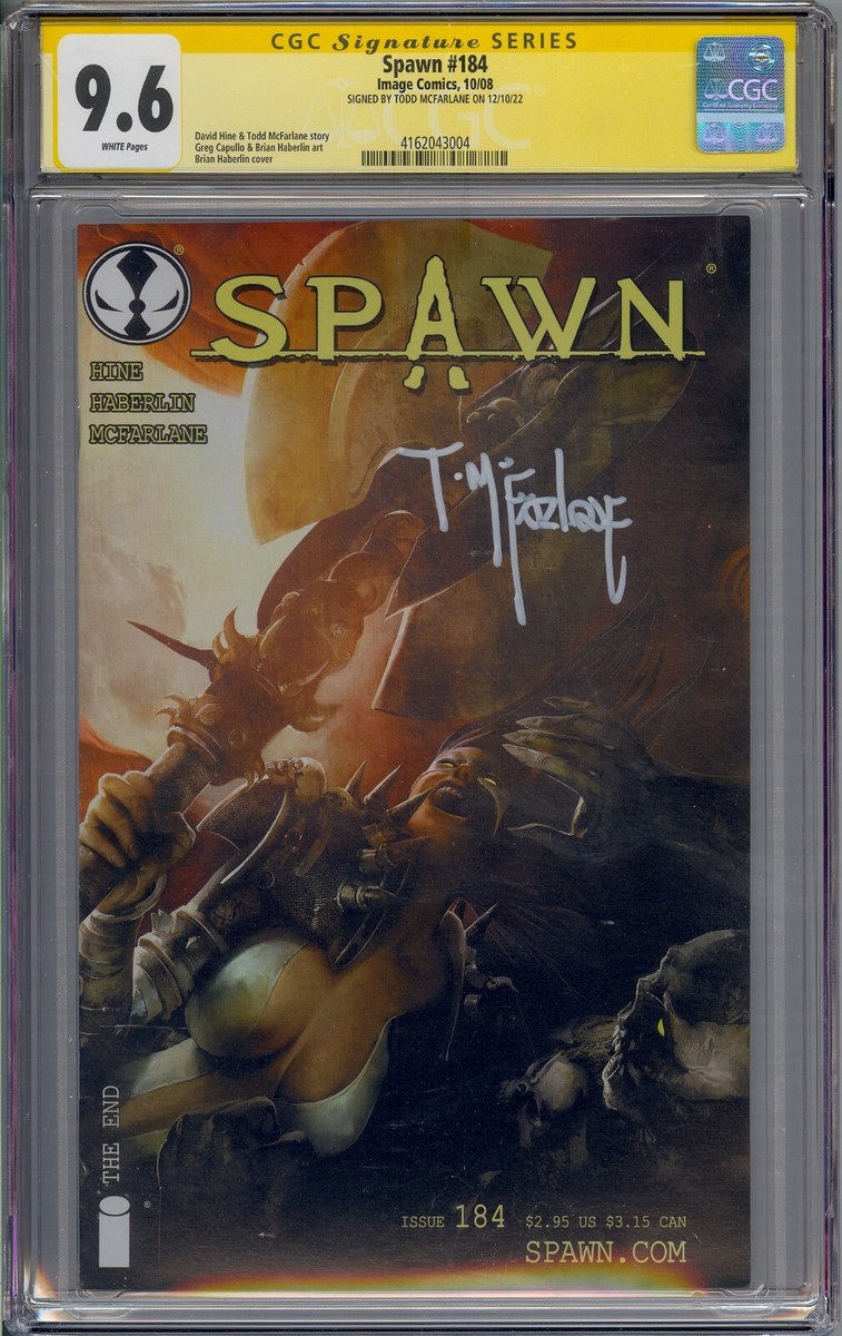 SPAWN #184 CGC 9.6 SS SIGNED TODD MCFARLANE | eBay