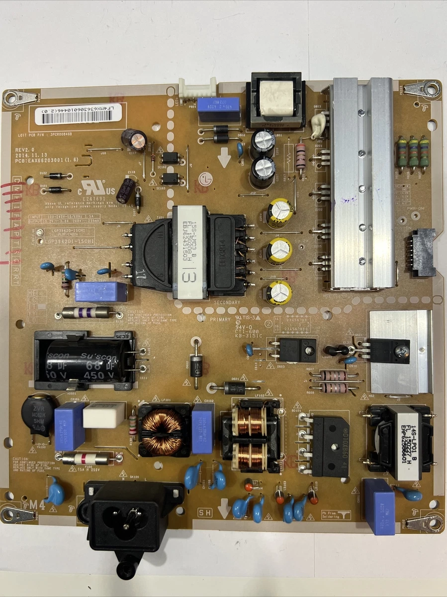 Carte alimentation LG EAX66490701 TV LG 49UF640V