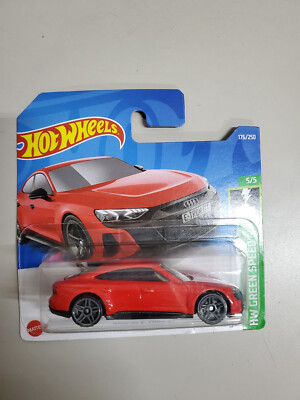 2022 Hot Wheels #176 HW Green Speed 5/5 AUDI RS E-TRON GT RED Short card