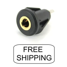 3.5mm GOLD PLATED Mini Plug Stereo Panel Mount Phone Jack - Philmore 70-536B