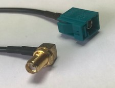 Fakra Z Female to SMA Female Angle Extention RG174 Coaxial Cable Pick Length USA
