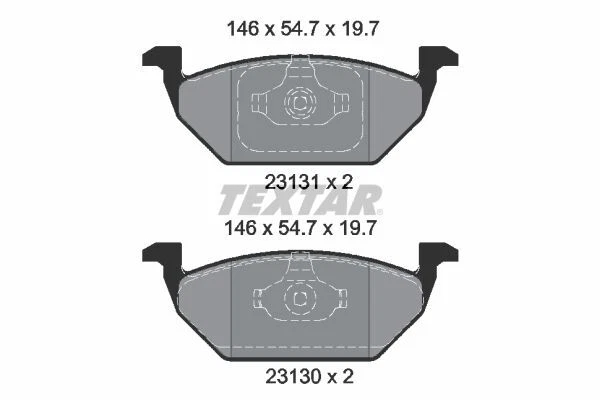 TEXTAR Bremsenset AUDI A1 SEAT Arona, Ibiza SKODA Kamiq VW Polo Ø256mm VORN - Bild 3 von 3