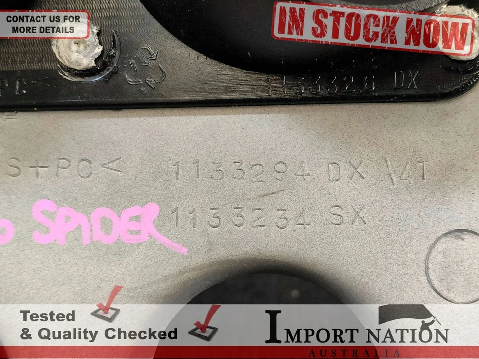 ALFA ROMEO 916 GTV SPIDER 98-03 DASHBOARD FASCIA GAUGE SURROUND TRIM 1133294 - image 4 of 4