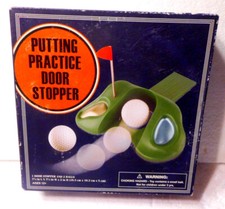 New Golf Themed Door Stopper - Practice Your Putting w/ 2 Golf Balls