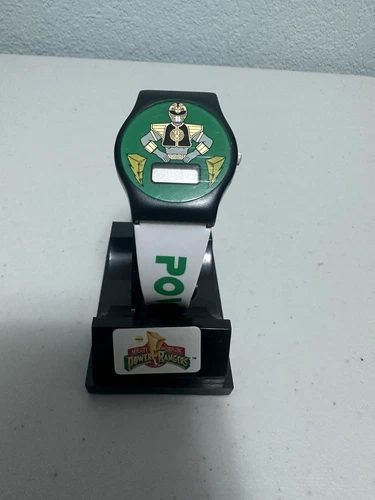 Vintage Gordy Mighty Morphin Power Rangers Watch Green White MMPR 1993 Tommy