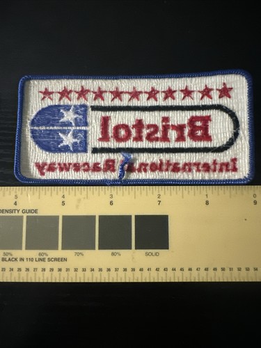 Bristol International Raceway Embroidered Track Patch NASCAR Racing Team Patch - Picture 14 of 16