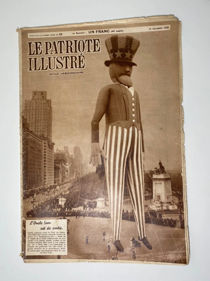 Vieux journal « Le Patriote Illustré » de 1938, pré seconde guerre mondiale - Photo 1/4