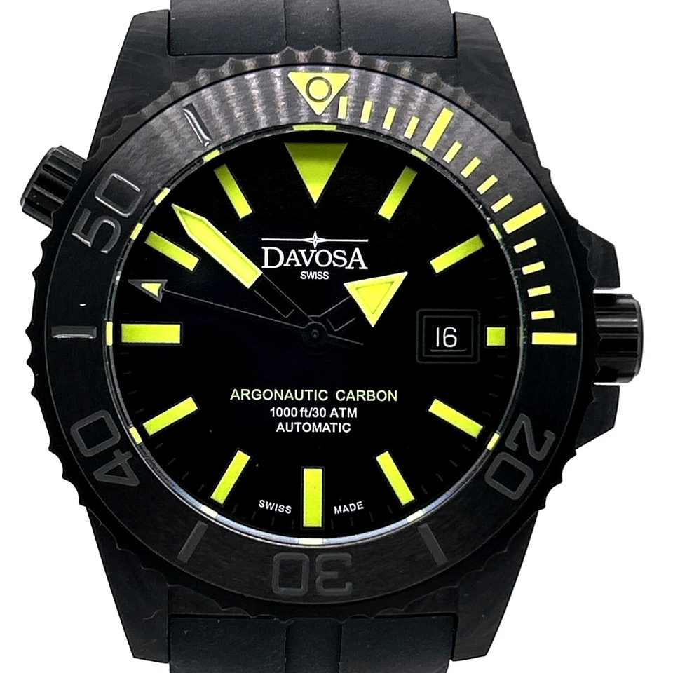 Davosa Swiss Argonautic Carbon Automatic Diver 300m Limitiertes Fullset aus 2023 - Bild 1 von 4