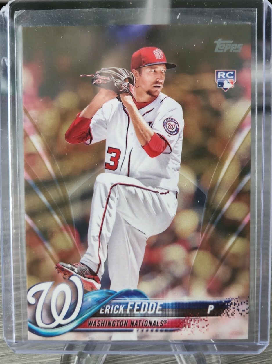 Erick Fedde 2018 Topps Series 1 Gold /2018 Rookie #217 Washington Nationals