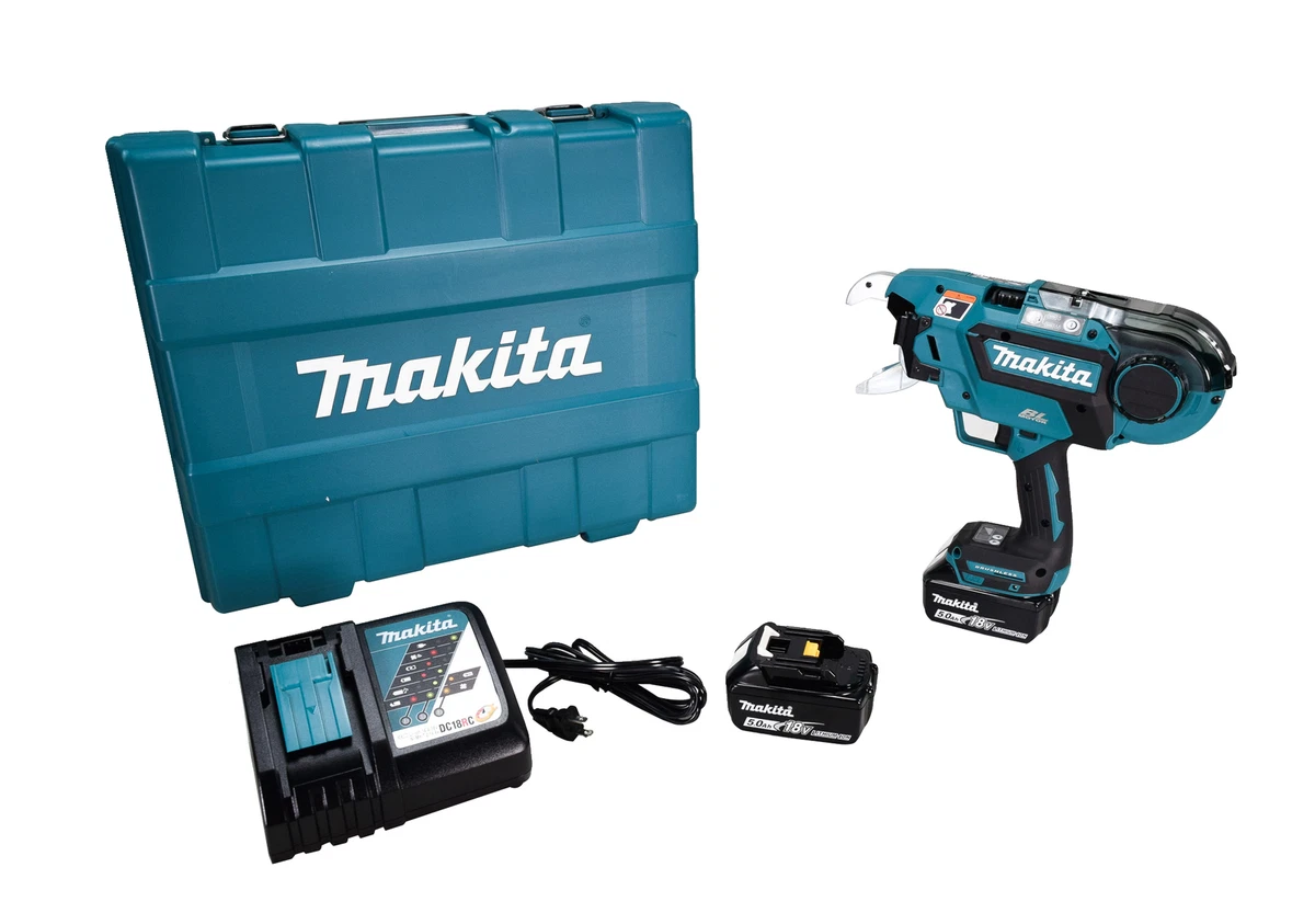 Makita XRT02TK 18V 5.0Ah Brushless Cordless Deep Capacity Rebar Tying Tool Kit