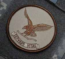 FBI AUTHENTIC SERVARE VITAS "Save Life" HOSTAGE RESCUE TEAM HRT velkr&ouml; PATCH