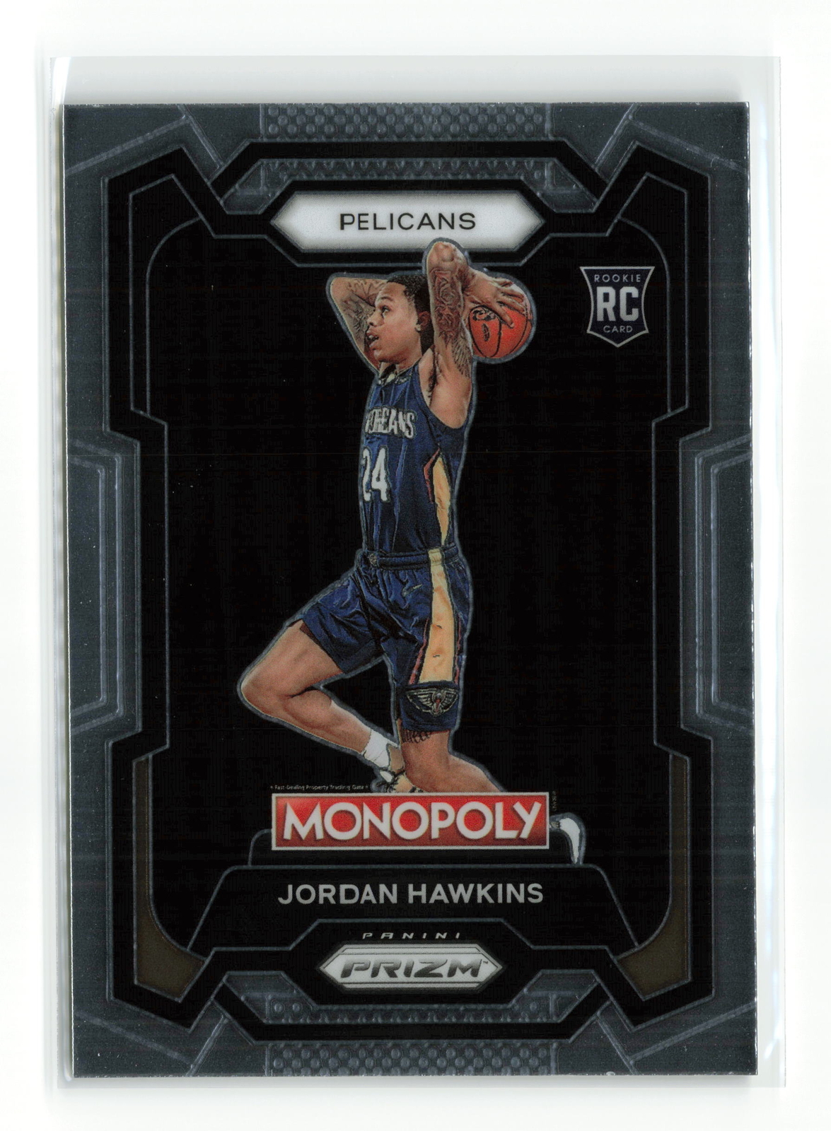 JORDAN HAWKINS #56 RC 2023-24 PANINI PRIZM PELICANS MONOPOLY