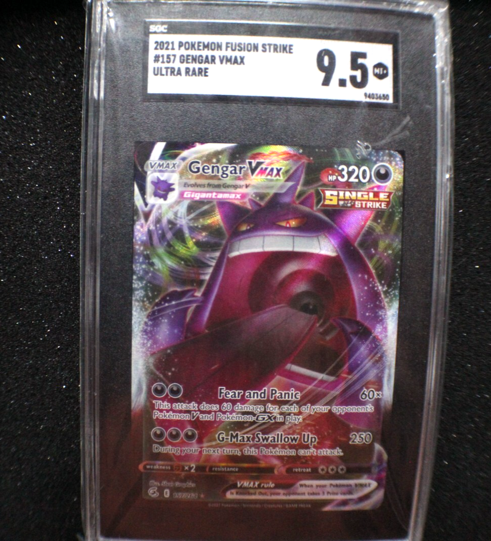Gengar VMAX 157/264 Fusion Strike Holo Pokemon Card SwSh08