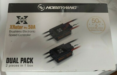 Hobbywing XRotor Pro 50A ESC Brushless Motor Speed Controller Dual Pack - NEW!