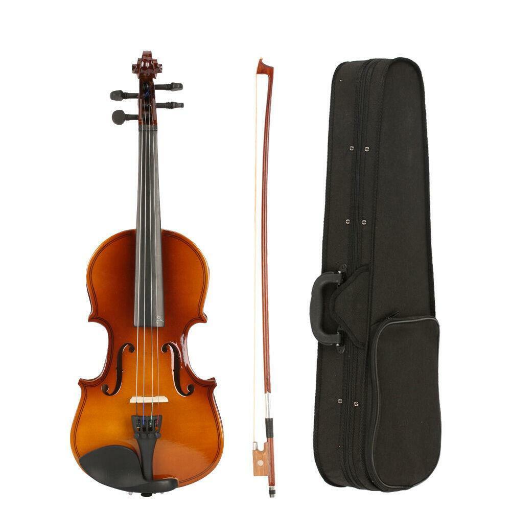 New 1/8 Size Suitable for 4-5 Years Old Kids Acoustic Violin+Case+Bow+Rosin