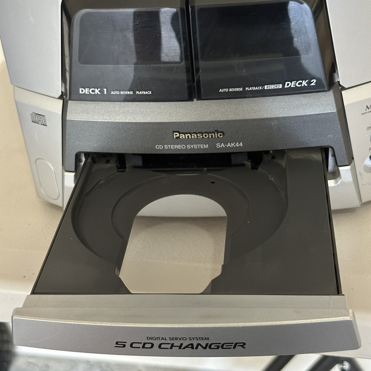 Panasonic SA-AK44 CD Stereo System *No Speakers* No Remote Control