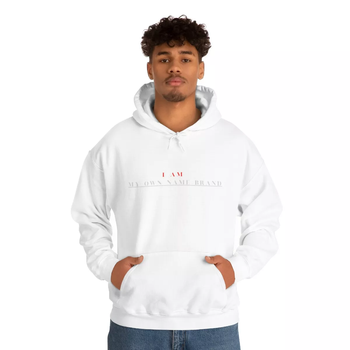 I AM Hooded Sweatshirt Blended Cotton and Polyester eBay