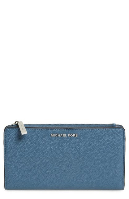 michael kors denim blue wallet
