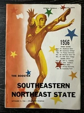 1956 Southeastern Louisiana Football Program, Hammond LA, 11”x8”, 28 Pgs. PO-VG