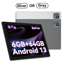 2025 AEEZO Tablet 10.1" Android 13 Tablet 6+64GB Quad Core 1280*800 HD PC Xmax