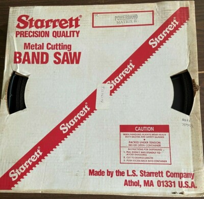 STARRETT POWERBAND MATRIX II 3/4 X .035 6 TOOTH, BANDSAW STOCK, 45', NEW