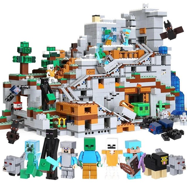 lego minecraft the mountain cave set